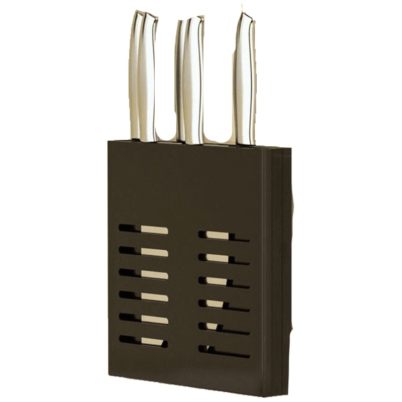 品牌直营> 不锈钢刀架置物架壁挂式厨房用品家用大全具收纳架多功能单个安心抵