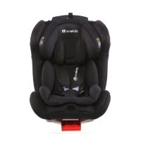 innokids 儿童安全座椅0-4岁-12岁isofix接口新生婴儿宝宝汽车用360度旋转 炫酷黑接口版