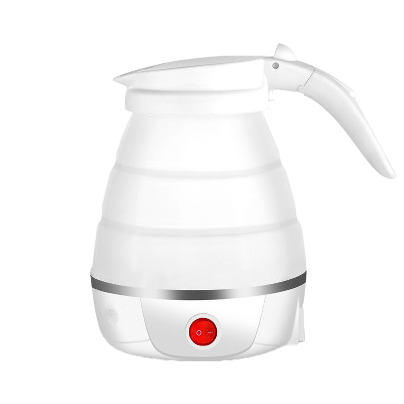 双电压折叠式旅行电热水壶便携式烧水壶电水壶小型迷你家用|700W-白色-实用礼包 220V电压单管
