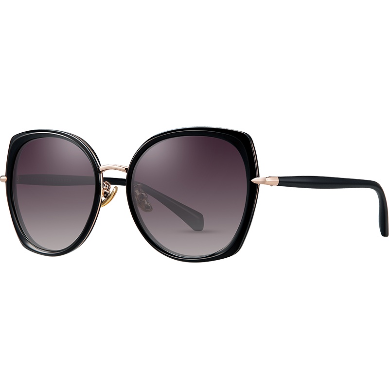 派丽蒙 太阳镜女 防紫外线明星同款2019新款圆脸大框墨镜女潮女士全框强化玻璃镜片73422