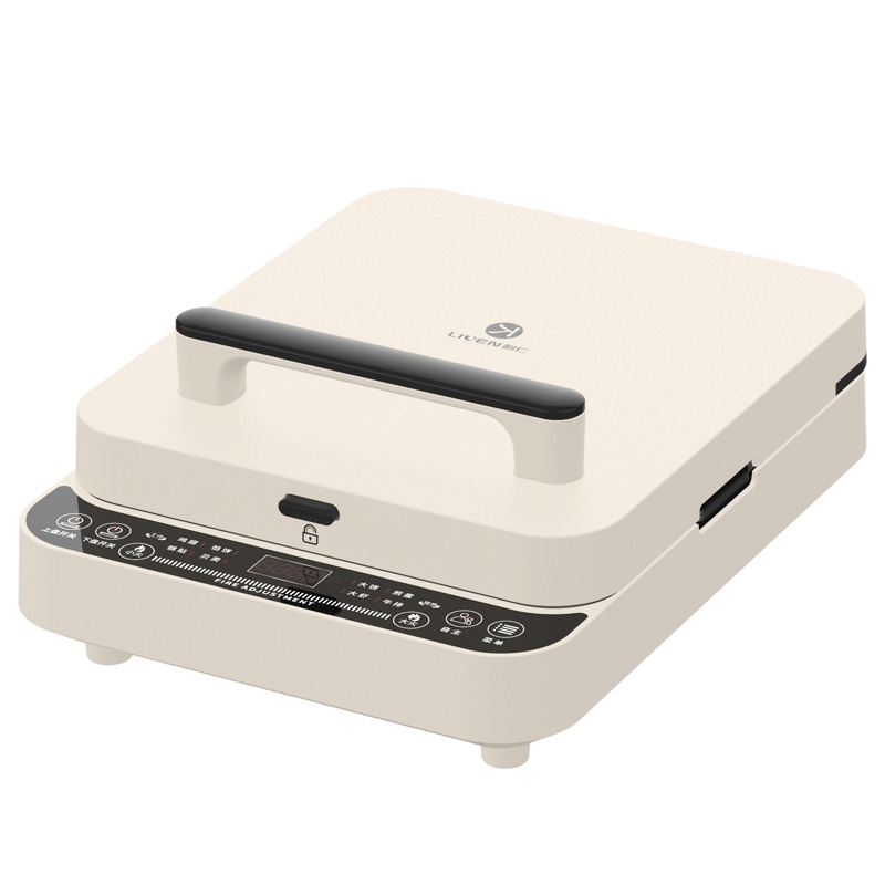 利仁C-8家用电饼档煎烤机电饼铛上下盘可拆双拆款易清洗智能按键加深烤盘不粘涂层自主烙烤方形烤盘