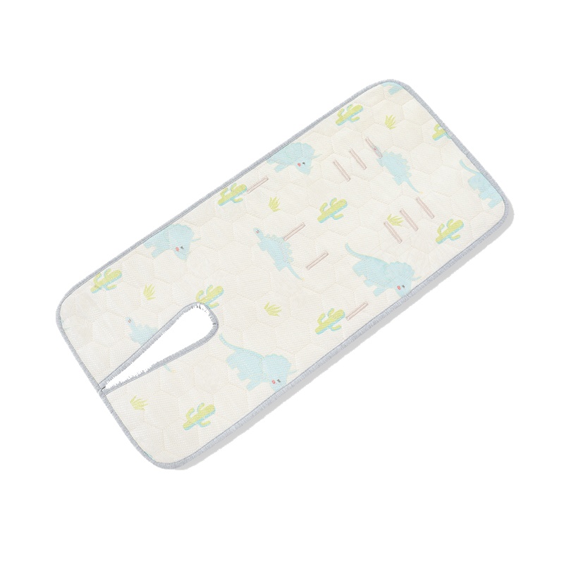 gb好孩子婴儿推车席冰丝凉席宝宝推车凉席夏季卡通侏罗纪系列浅蓝色72*33cm*1