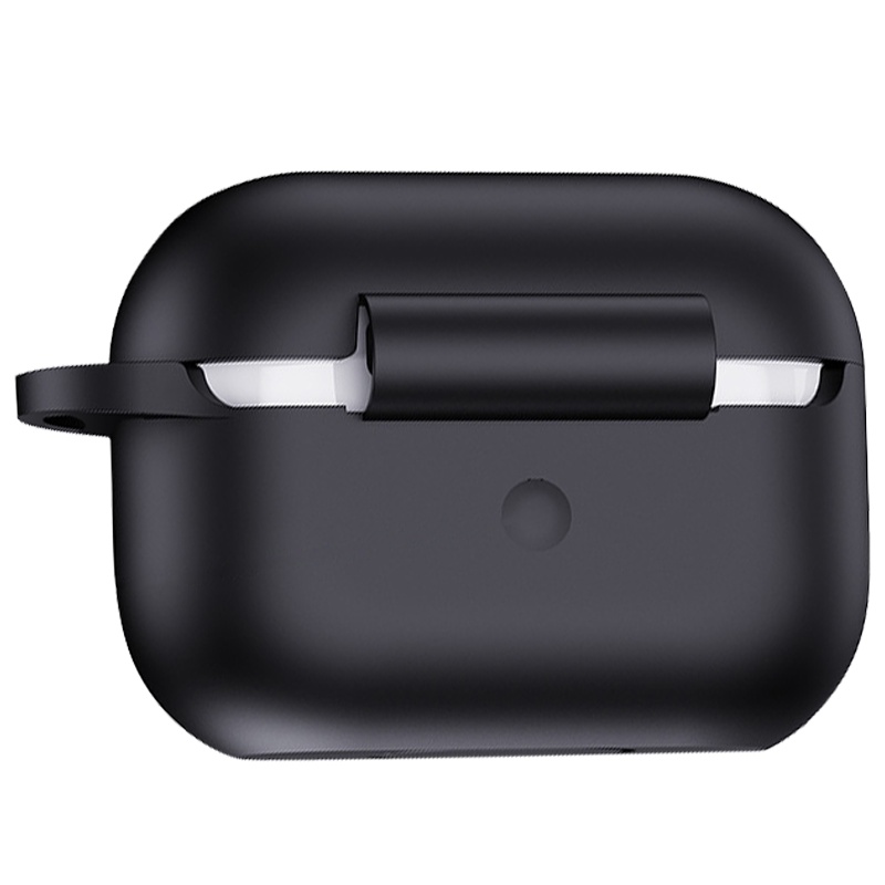 ESCASE AirPods Pro保护套苹果3代蓝牙无线耳机硅胶壳 硅胶收纳盒防丢纯色防尘防摔 i9魅力黑