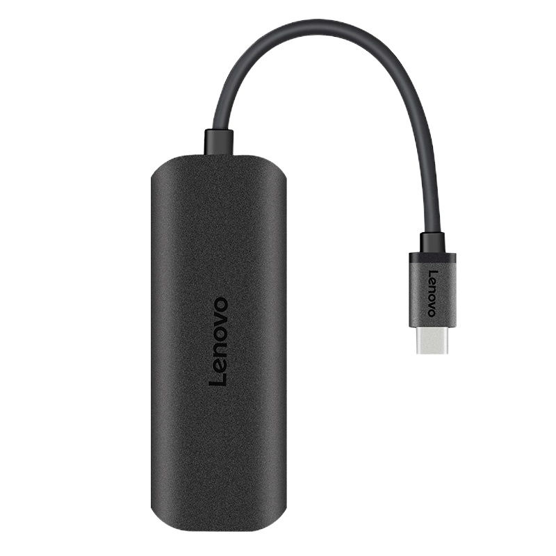 联想(lenovo)C611 分线器 Type-C转USB3.0*4集线器 转换器 转接线集线器 黑色