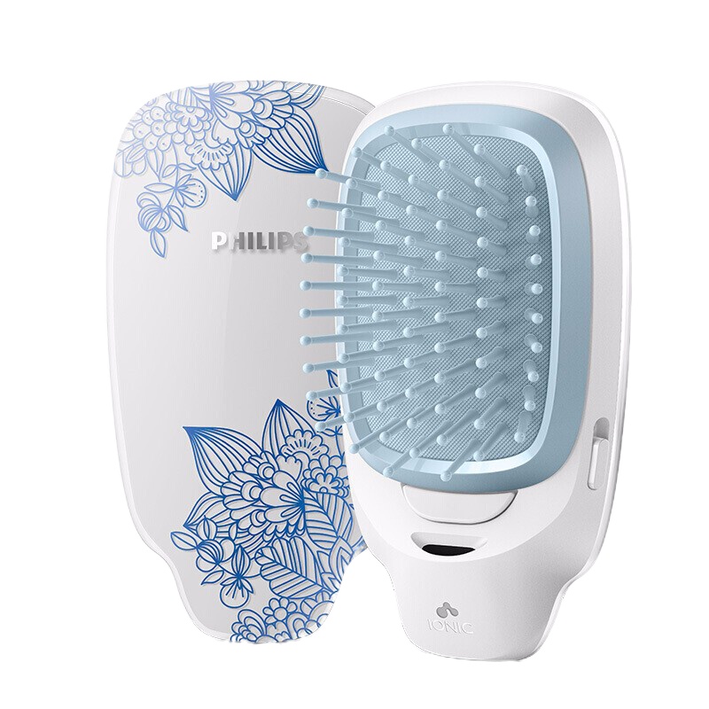 飞利浦(PHILIPS)卷发棒伴侣梳子按摩梳 负离子防静电梳子 颐和园专属礼盒装 HP4722/45BP