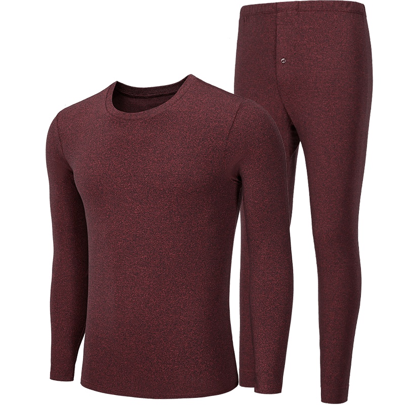 HLA海澜之家保暖内衣套装秋冬贴身基础棉毛衫男HUTAJ3R002A