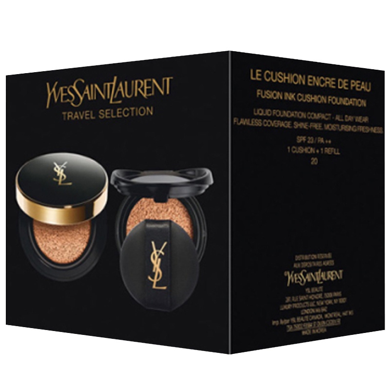 圣罗兰羽墨气垫霜套装 (B20原装1+B20替换装1) 粉底/遮瑕