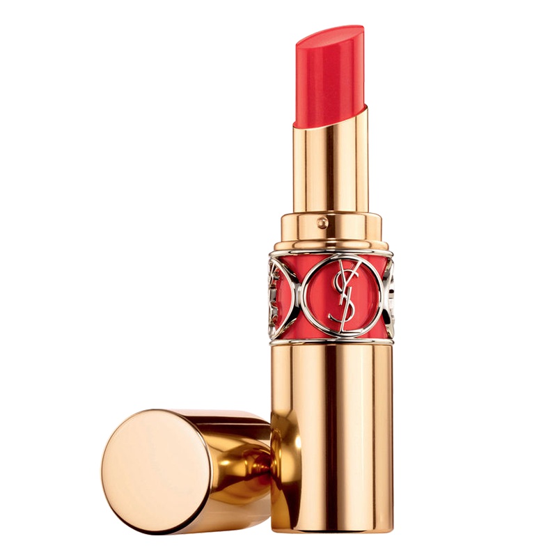 [国内专柜版]圣罗兰莹亮纯魅唇膏3.2g 圆管口红12# 桃红派对 心动斩男色