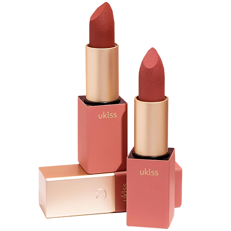 UKISS雪吻口红女学生款小众品牌豆沙色不易掉色不沾杯哑光