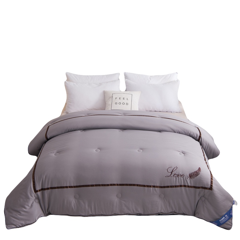 南极人(NanJiren)家纺 日系水洗棉千鸟格立体冬被秋季加厚保暖棉被被芯四季通用学生宿舍单人被子