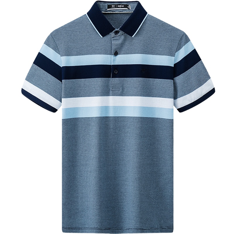 七匹狼商务休闲POLO衫 深蓝 175 92A XL