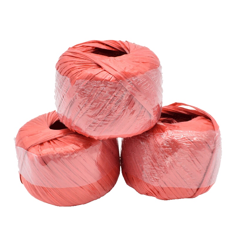 赛拓(SANTO)草球绳 塑料绳捆扎绳 打包捆绑绳 尼龙绳全新料 单个150g 长约120米 红色3个装1997