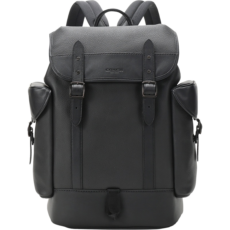 COACH 蔻驰 男士专柜款HITCH系列皮革/织物双肩背包 C1058