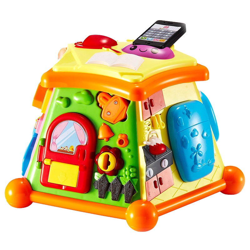 澳贝(AUBY)益智玩具 生活馆 启智婴幼儿童声光音乐早教场景塑料玩具50块(块数)6-12个月463419DS