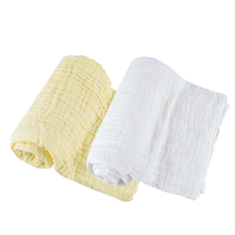 angeeb宝贝心语新生儿洗澡浴巾宝宝6层纱布浴巾 吸水盖毯儿童洗澡巾