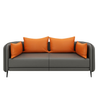 办公沙发三人位会客区商务洽谈贵宾接待等候区办公室沙发茶几组合