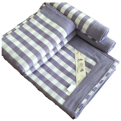 家柏饰(CORATED)传统老粗布凉席加厚加密三件套夏季全棉手工双人床单1.5/1.8m床