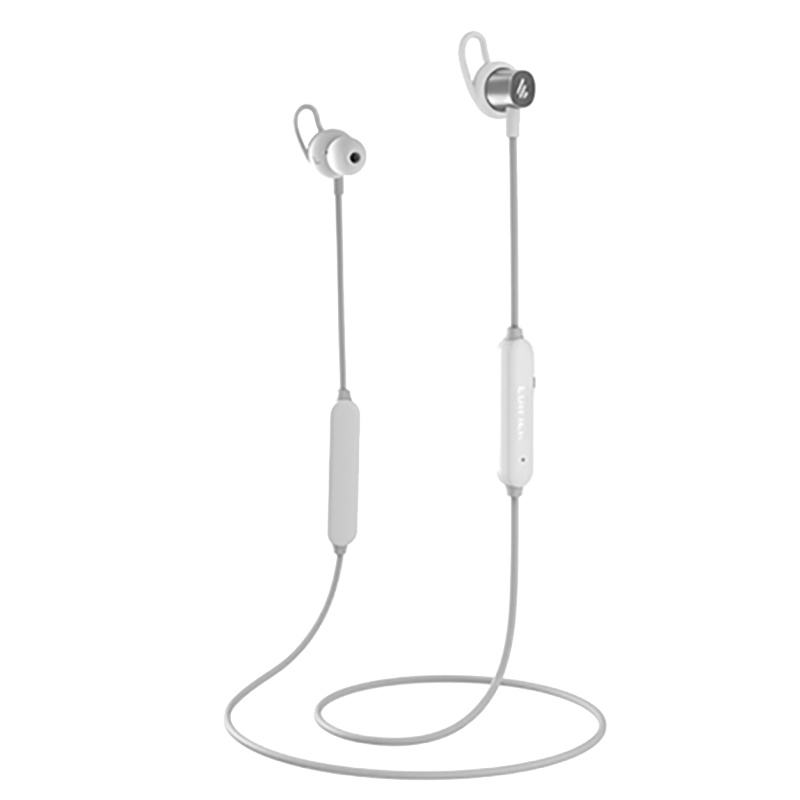 Edifier/漫步者 W200BT 经典版 磁吸入耳式 无线运动蓝牙线控耳机 手机耳机 音乐耳机 带麦可通话 银色
