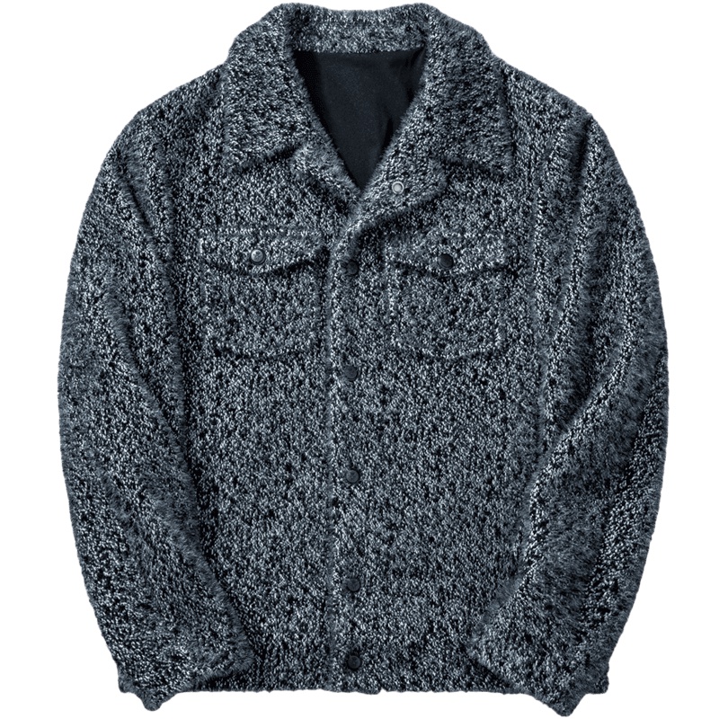 千纸鹤男装休闲夹克外套2019秋季新款青年翻领柔软简约上衣30279