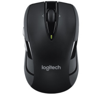 罗技(Logitech) M546(M545) 无线鼠标 办公鼠标 对称鼠标 优联 双轴滚轮 黑色 带无线2.4G接收器