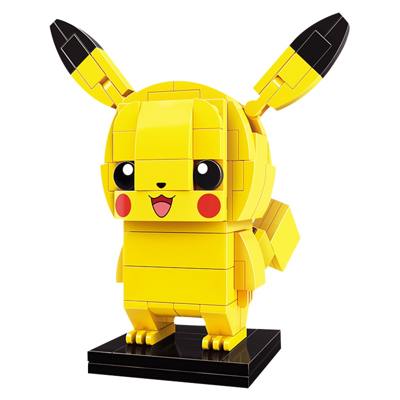 keeppley宝可梦皮卡丘积木小颗粒拼装拼插组装男孩女孩玩具室内摆件