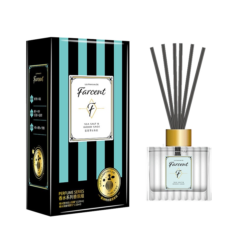 花仙子 鼠尾草&海盐室内海盐无火香薰空气清新剂精油除臭持久留香水120ml 单只装