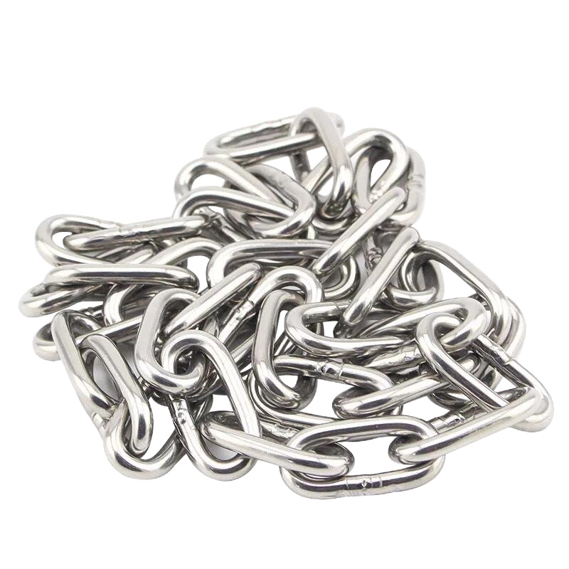 添亦 304不锈钢链条铁链条 宠物狗铁链起重链 护栏秋千铁链 1.2mm粗(10m装)