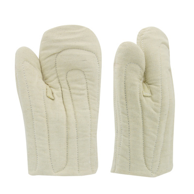 海斯迪克 HK-792 劳保工业手套 耐高温夹棉加厚隔热防烫棉布手套 烤箱微波炉手套 2双