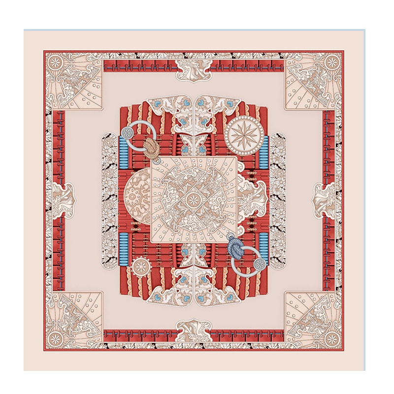 万事利春夏新品真丝丝巾女士小丝巾领巾100%桑蚕丝小方巾木兰辞