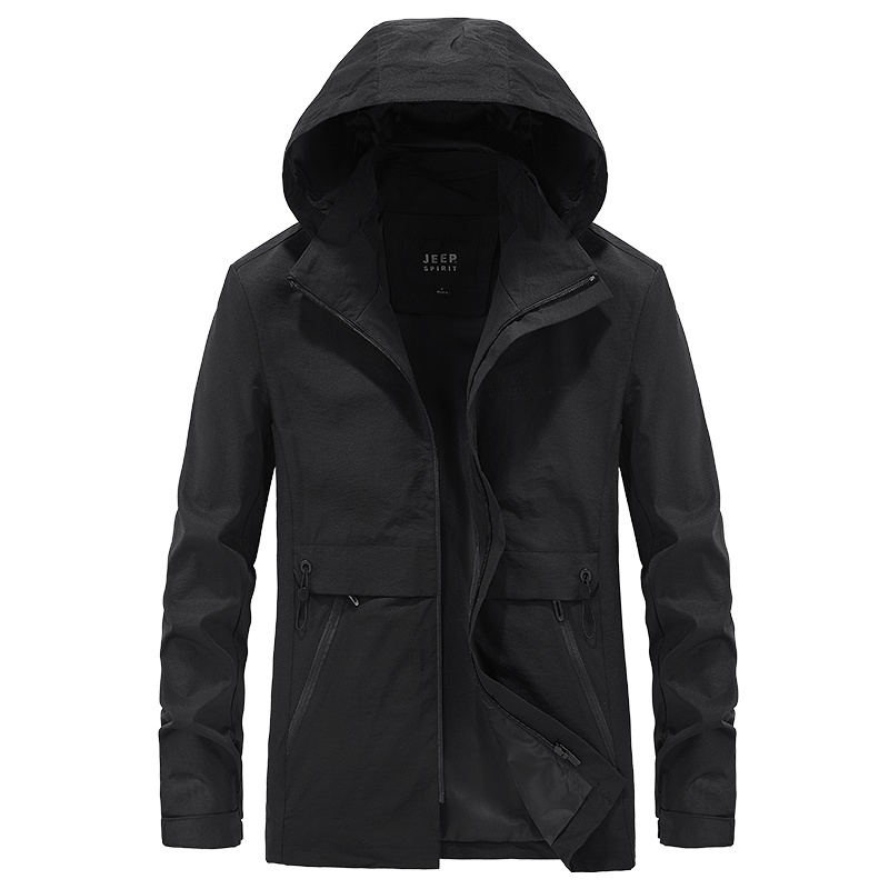 JEEP SPIRIT吉普男装外套2021秋季新款宽松加大码户外运动休闲男士外套