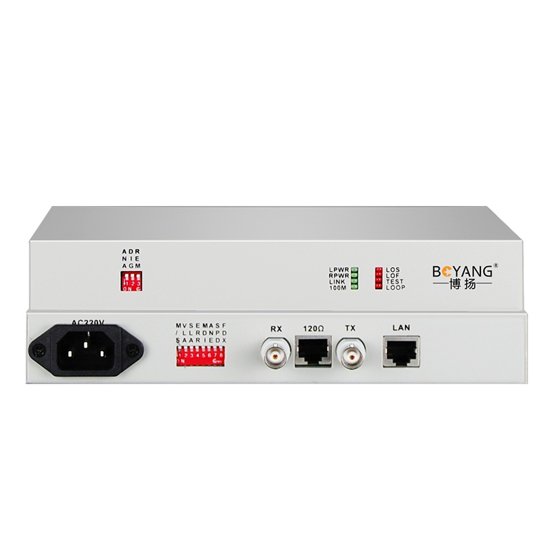 博扬 集中型协议转换器机框远端 E1协议转换器远端(桌面式) 1路E1转以太网 桌面式 1对价 BY-E1F1-D