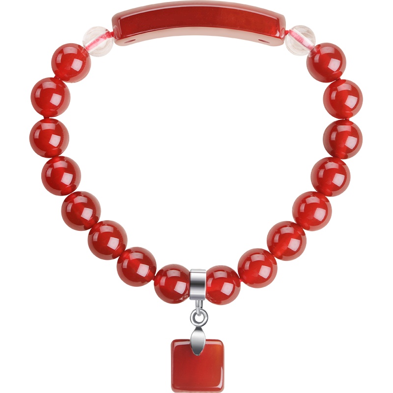 石头记一往情深天然粉水晶手链甜美粉晶芙蓉石好运手珠情人节礼品