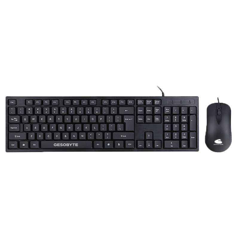 魔蝎手(mogegame) KM812有线键鼠套装 USB键盘USB鼠标 办公商务通用键鼠套装 黑色