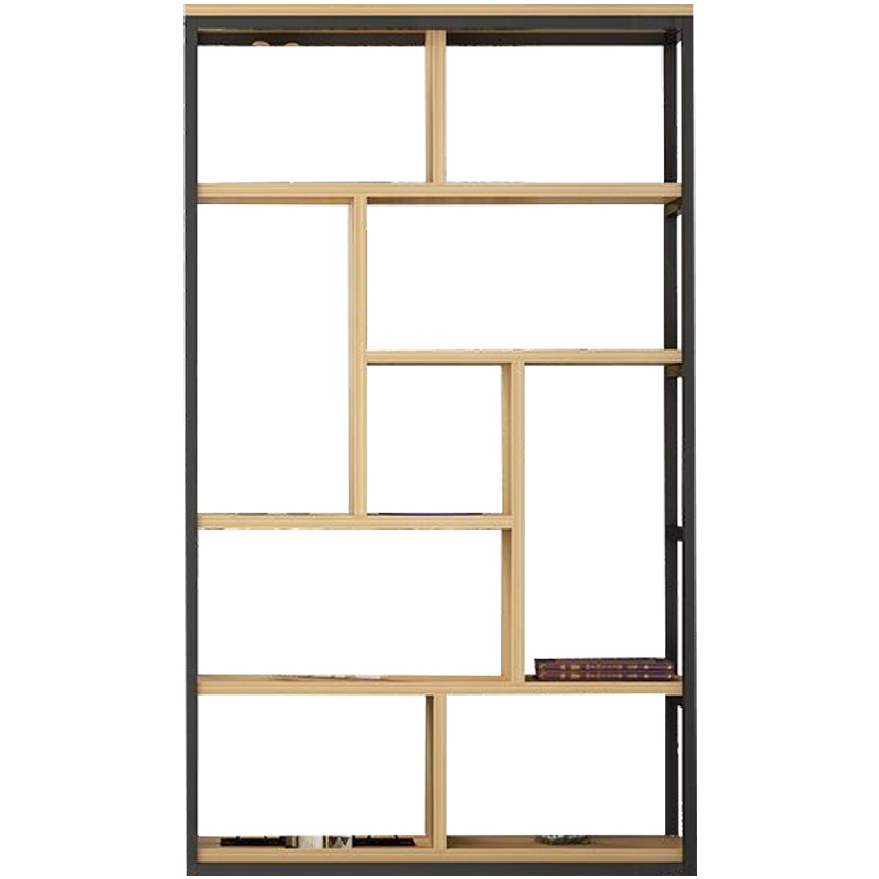 三能 办公家具人造板铁艺隔断置物架客餐厅装饰柜玄关屏风现代简约工业风落地书架 隔板置物架