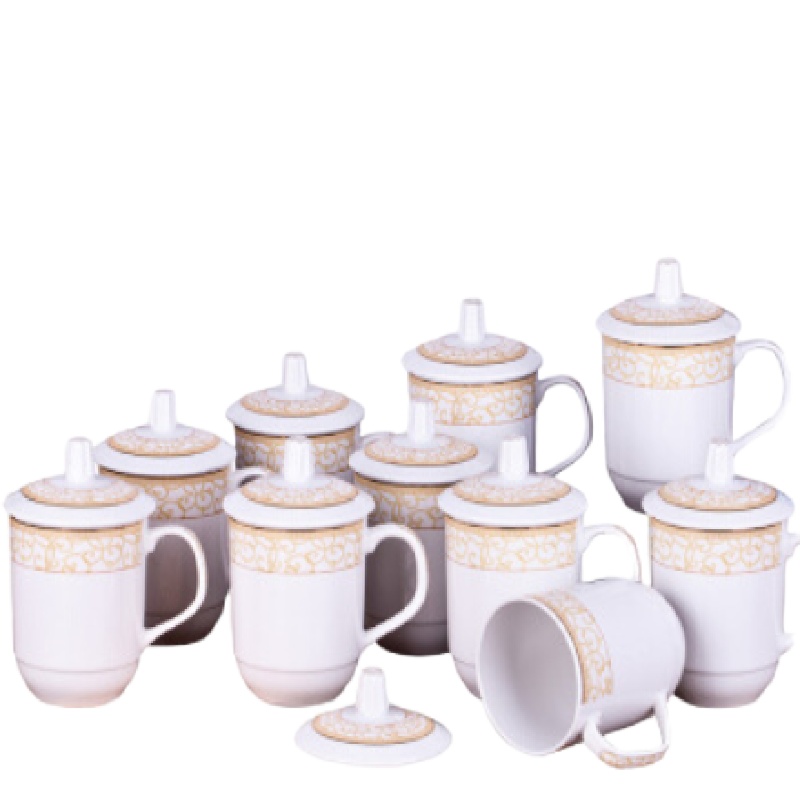 茶杯 350ML-380ML 办公会议杯10只装