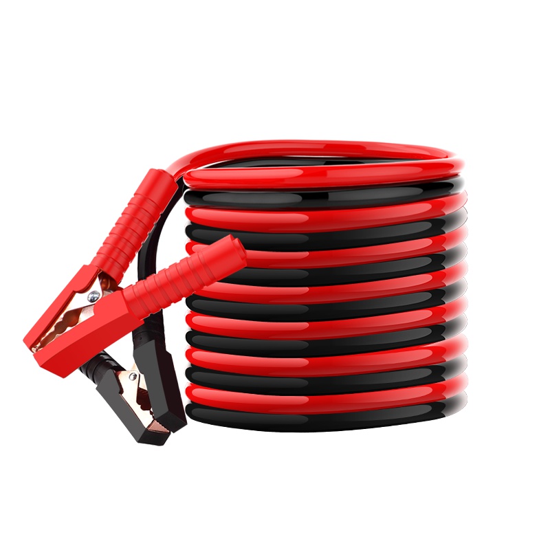 尤利特汽车搭火线电瓶线过江龙电瓶夹子连接线鳄鱼夹纯铜搭电线救援组套通用电瓶线长3米YD-019066