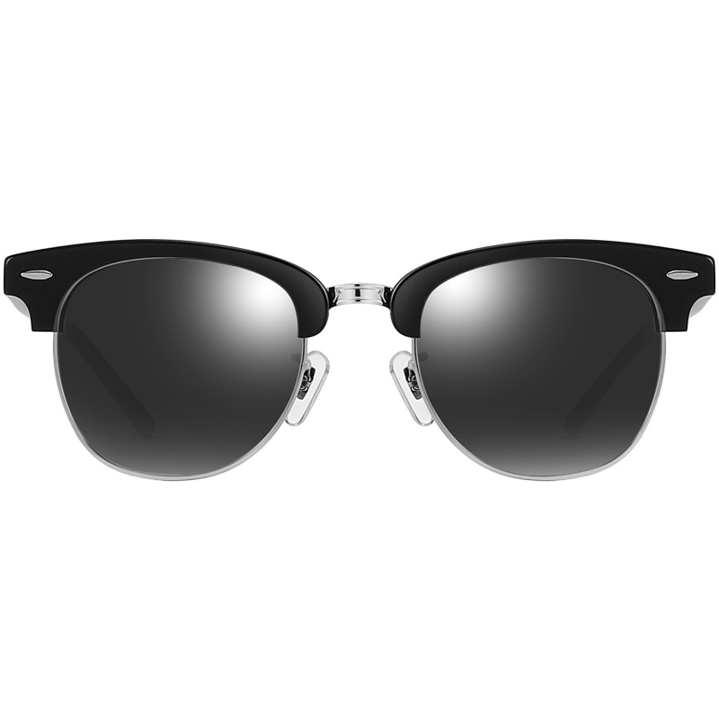 帕森（PARZIN）时尚潮人复古女士半框板材偏光太阳镜男司机开车墨镜9292