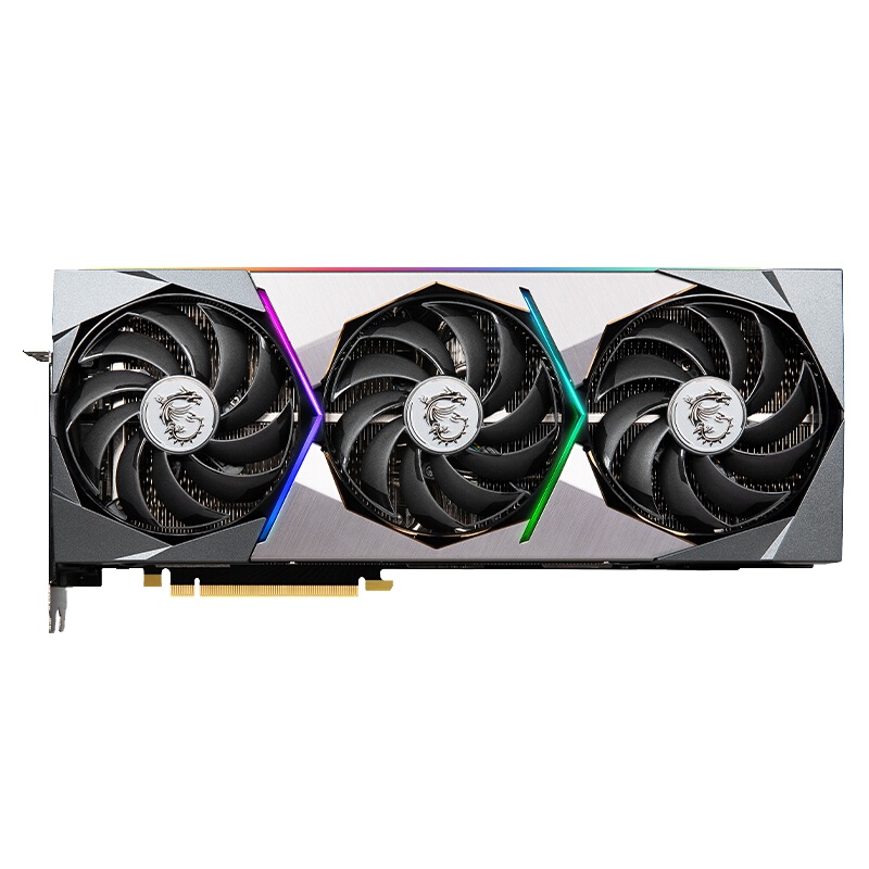 微星(MSI)超龙 GeForce RTX 3080 SUPRIM X 10G LHR 电脑独立游戏竞技显卡