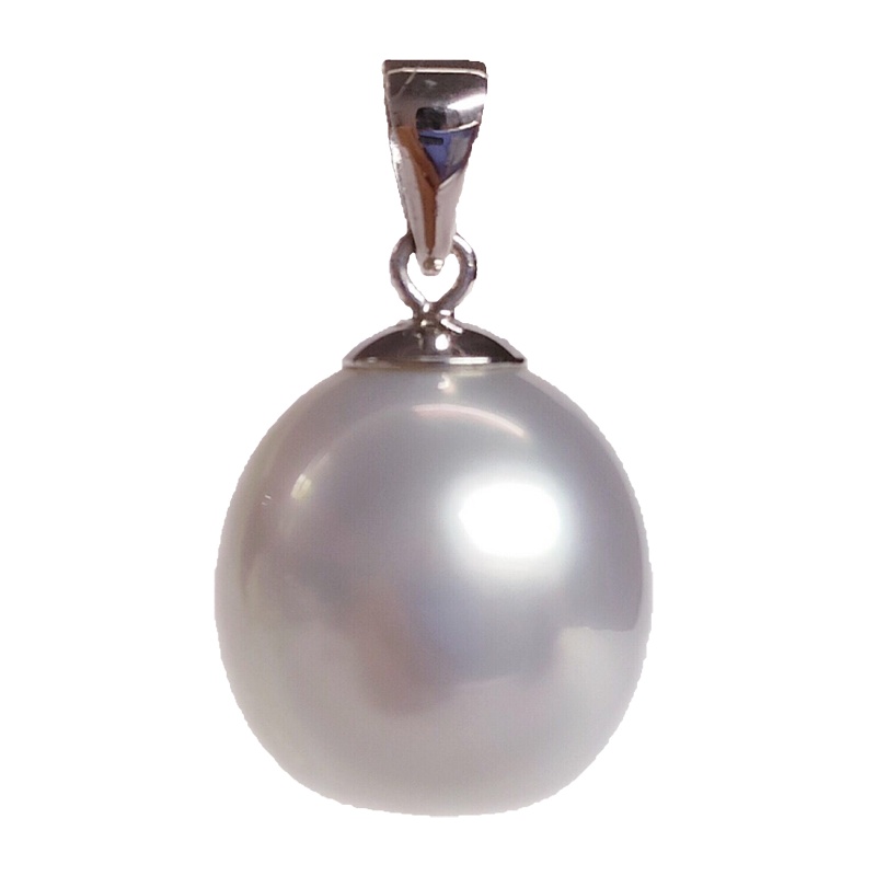 缘源珠宝 真我系列 天然高端海水珍珠吊坠 强光无暇 经典简约女款 自戴送人 支持定制不含链