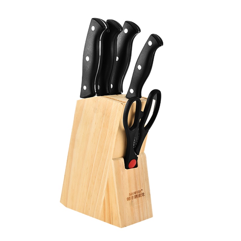 金厨6件刀具套装 SCP-2340 黑色手柄厨房刀具[套]