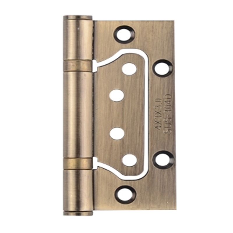 不锈钢子母合页古达4寸木门轴承免开槽铰链合页5寸房门活页折合叶