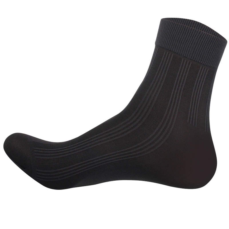 10双 浪莎男士短丝袜 超薄款商务冰丝袜 对对男袜 防臭中筒透气短袜子夏季