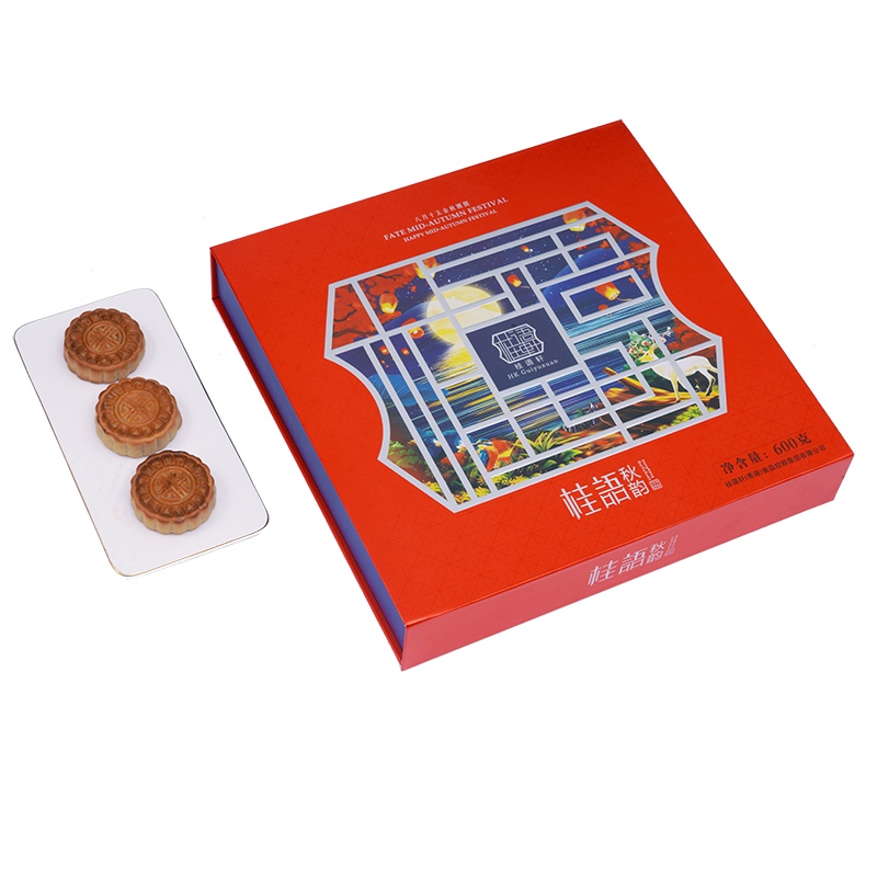 桂语秋韵中秋节月饼礼盒蛋黄莲蓉芝士紫薯奶香冬蓉送礼月饼团购