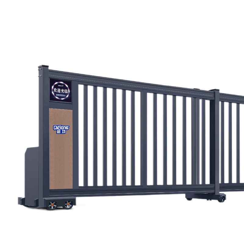 启功动21-A1铝合金智能电动段滑门厂区工业大门可定制加载蓝牙识别