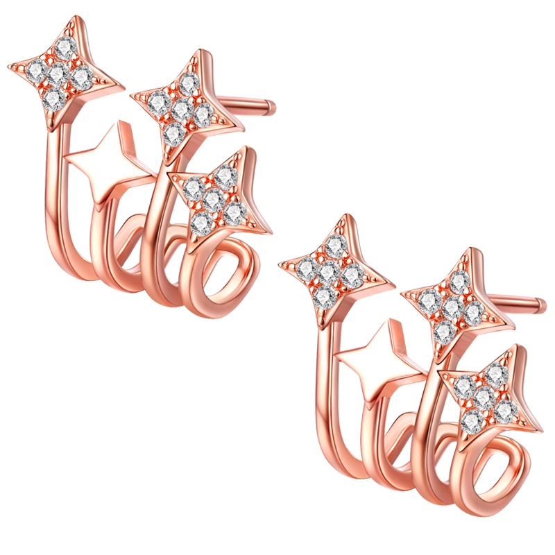 BRIR设计感纯银耳钉简约冷淡风网红气质耳环女时尚925银饰