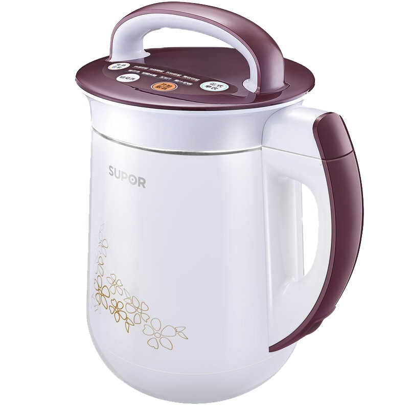 苏泊尔（SUPOR）豆浆机 DJ12B-Y58E-a 全钢无网免过滤 全自动多功能密闭熬煮 可保温家用豆浆机