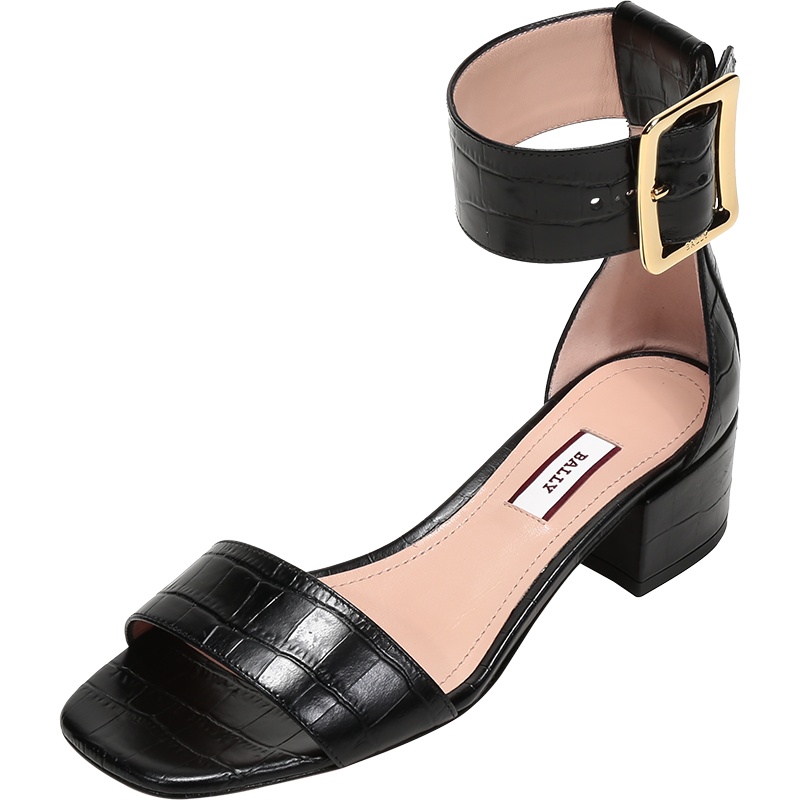 BALLY 巴利 女士 皮革中跟凉鞋 JANISE 40 CROC