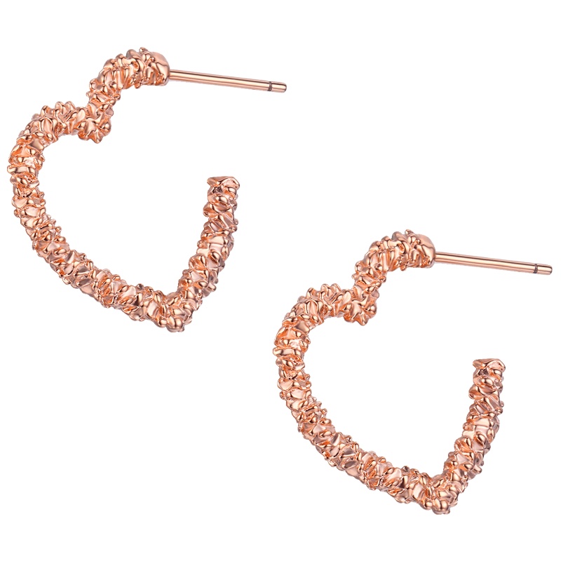 佰色传情BRIR纯银爱心耳环女气质心形耳钉2020新款潮耳饰