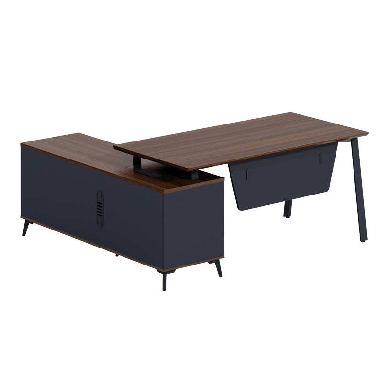 科朔 办公桌老板桌经理桌现代班台经理桌板式班台1.8米KS-1816EDWN