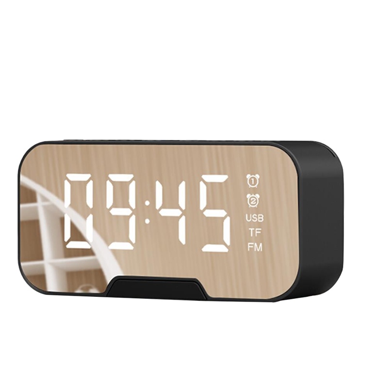 诺必行 G-10 蓝牙音箱 迷你 时钟闹钟 LED 无线插卡 低音炮 收款播报 便携 小音响 标准版黑色